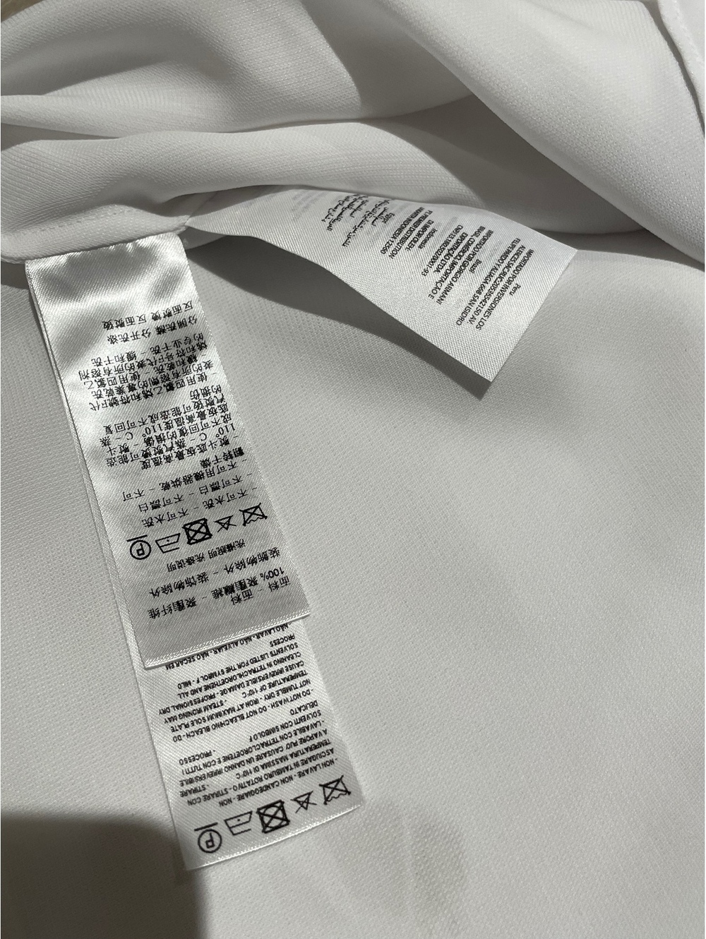 Armani Exchange White Sleeveless Tank Top with Black Strap Detail - Picture 6 of 14